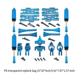 Maxbell 1/10 1/12 RC Car Upgrade Set Front and Rear Shock Absorbers for Wltoys 12402 Blue