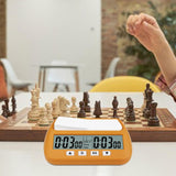 Maxbell Digital Chess Clock for International Chess Parties Chess Game Chess Accessory Yellow