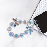 Maxbell Phone Charm Phone Keychains Purse Backpack Accessory for Birthday Gift Woman black