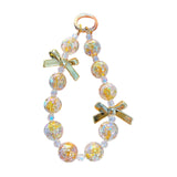 Maxbell Phone Charm Phone Keychains Purse Backpack Accessory for Birthday Gift Woman yellow