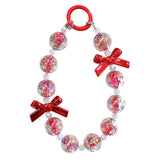 Maxbell Phone Charm Phone Keychains Purse Backpack Accessory for Birthday Gift Woman red
