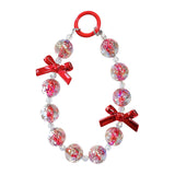 Maxbell Phone Charm Phone Keychains Purse Backpack Accessory for Birthday Gift Woman red