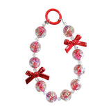 Maxbell Phone Charm Phone Keychains Purse Backpack Accessory for Birthday Gift Woman red
