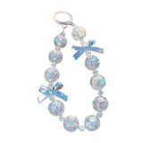 Maxbell Phone Charm Phone Keychains Purse Backpack Accessory for Birthday Gift Woman argent