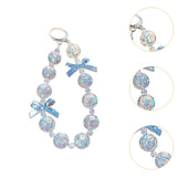 Maxbell Phone Charm Phone Keychains Purse Backpack Accessory for Birthday Gift Woman argent