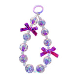 Maxbell Phone Charm Phone Keychains Purse Backpack Accessory for Birthday Gift Woman violet