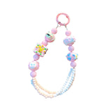 Maxbell Beaded Keychain Pendant Cute Keychain Wristlet for Women Gift Backpack Purse Pink