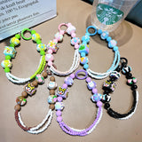 Maxbell Beaded Keychain Pendant Cute Keychain Wristlet for Women Gift Backpack Purse Green