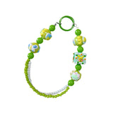 Maxbell Beaded Keychain Pendant Cute Keychain Wristlet for Women Gift Backpack Purse Green