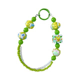 Maxbell Beaded Keychain Pendant Cute Keychain Wristlet for Women Gift Backpack Purse Green