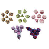 Maxbell 7 Pieces Polyhedral Dices Set Mini Dices Party Game Dices for Bar Home Party Black