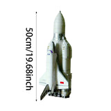 Maxbell 1:96 Scale Rocket Model Kit DIY Model Rocket Spacecraft Model for Kids Gifts