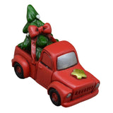 Maxbell Red Christmas Truck Pickup Truck Car Model for Farmhouse Storage Centerpiece