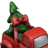 Maxbell Red Christmas Truck Pickup Truck Car Model for Farmhouse Storage Centerpiece