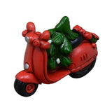 Maxbell Christmas Motorcycle with Christmas Tree for Bedside Table Farmhouse Shelves