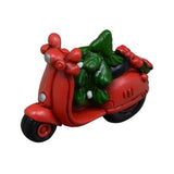 Maxbell Christmas Motorcycle with Christmas Tree for Bedside Table Farmhouse Shelves