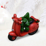 Maxbell Christmas Motorcycle with Christmas Tree for Bedside Table Farmhouse Shelves