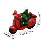 Maxbell Christmas Motorcycle with Christmas Tree for Bedside Table Farmhouse Shelves