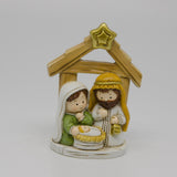 Maxbell Nativity Figurine Set Resin Craft Holy Family Figurine for Table Indoor Home