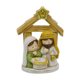 Maxbell Nativity Figurine Set Resin Craft Holy Family Figurine for Table Indoor Home