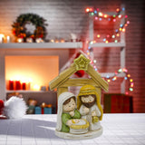 Maxbell Nativity Figurine Set Resin Craft Holy Family Figurine for Table Indoor Home