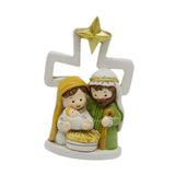 Maxbell Nativity Scene Figurine Religious Gift Tabletop Sculpture for Indoor Holiday