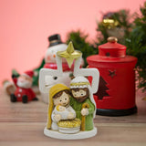 Maxbell Nativity Scene Figurine Religious Gift Tabletop Sculpture for Indoor Holiday