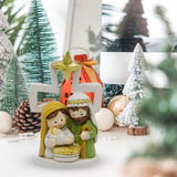 Maxbell Nativity Scene Figurine Religious Gift Tabletop Sculpture for Indoor Holiday