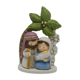 Maxbell Nativity Scene Figurine Small Christmas Desktop Statue for Bookshelf Holiday