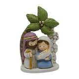 Maxbell Nativity Scene Figurine Small Christmas Desktop Statue for Bookshelf Holiday