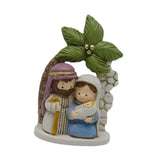 Maxbell Nativity Scene Figurine Small Christmas Desktop Statue for Bookshelf Holiday