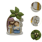 Maxbell Nativity Scene Figurine Small Christmas Desktop Statue for Bookshelf Holiday