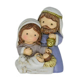 Maxbell Nativity Scene Figurine Religious Gift Resin Mini for Bookshelf Indoor Party