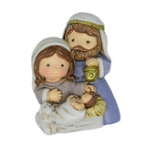 Maxbell Nativity Scene Figurine Religious Gift Resin Mini for Bookshelf Indoor Party