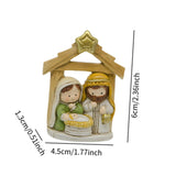 Maxbell Refrigerator Magnet Nativity Scene Statue Heart for Office Refrigerator Home