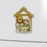 Maxbell Refrigerator Magnet Nativity Scene Statue Heart for Office Refrigerator Home