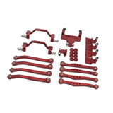 Maxbell 1/16 RC Upgrades Kit Replacement Steering Rod Tie for C64 RC Vehicles Trucks red