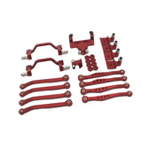 Maxbell 1/16 RC Upgrades Kit Replacement Steering Rod Tie for C64 RC Vehicles Trucks red