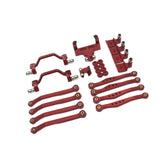 Maxbell 1/16 RC Upgrades Kit Replacement Steering Rod Tie for C64 RC Vehicles Trucks red