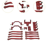 Maxbell 1/16 RC Upgrades Kit Replacement Steering Rod Tie for C64 RC Vehicles Trucks red