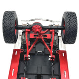 Maxbell 1/16 RC Upgrades Kit Replacement Steering Rod Tie for C64 RC Vehicles Trucks red