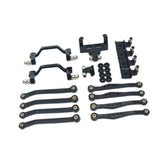 Maxbell 1/16 RC Upgrades Kit Replacement Steering Rod Tie for C64 RC Vehicles Trucks black