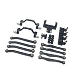 Maxbell 1/16 RC Upgrades Kit Replacement Steering Rod Tie for C64 RC Vehicles Trucks black