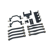 Maxbell 1/16 RC Upgrades Kit Replacement Steering Rod Tie for C64 RC Vehicles Trucks black