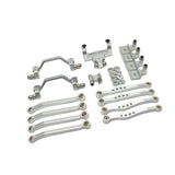 Maxbell 1/16 RC Upgrades Kit Replacement Steering Rod Tie for C64 RC Vehicles Trucks argent