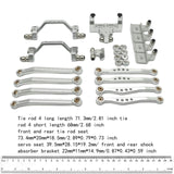 Maxbell 1/16 RC Upgrades Kit Replacement Steering Rod Tie for C64 RC Vehicles Trucks argent
