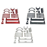 Maxbell 1/16 RC Car Upgrade Spare Kit Metal Steering Servo Mount for C64 RC Vehicles Argent