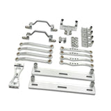 Maxbell 1/16 RC Car Upgrade Spare Kit Metal Steering Servo Mount for C64 RC Vehicles Argent