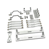 Maxbell 1/16 RC Car Upgrade Spare Kit Metal Steering Servo Mount for C64 RC Vehicles Argent