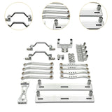Maxbell 1/16 RC Car Upgrade Spare Kit Metal Steering Servo Mount for C64 RC Vehicles Argent